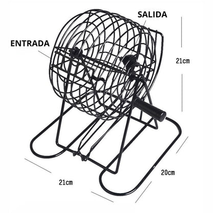 BINGO CON JAULA GIRATORIA + OBSEQUIOS: JENGA Y CARTAS UNO + ENVÍO GRATIS